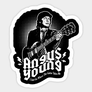 ANGUS YOUNG POP ART Sticker